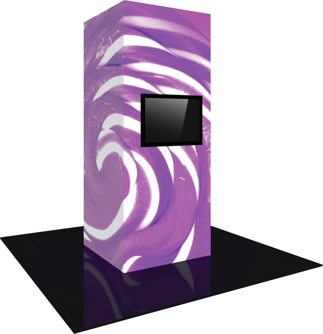 Vector Frame Modular Backlit Monitor Tower 04 (4' x 10')